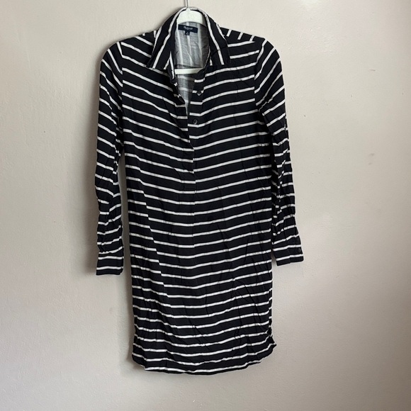 Madewell Dresses & Skirts - Madewell Tunic Black and White Striped Shirt Dress size small